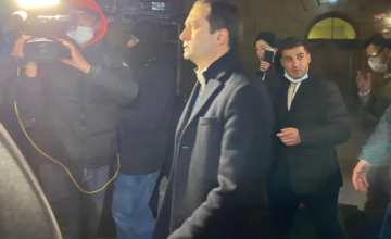 პარლამენტთან ლევან იოსელიანს კვერცხი ესროლეს