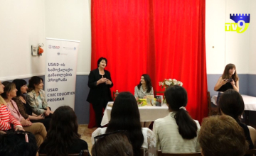 ახალციხეში ახალგაზრდა მწერალთან, ნანი მანველიშვილთან შეხვედრა გაიმართა