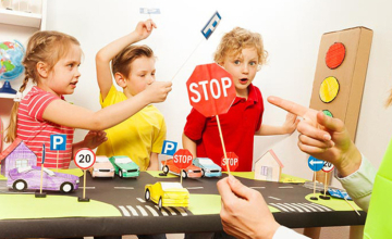 საბავშვო ბაღებში საგზაო მოძრაობის წესებს ისწავლიან