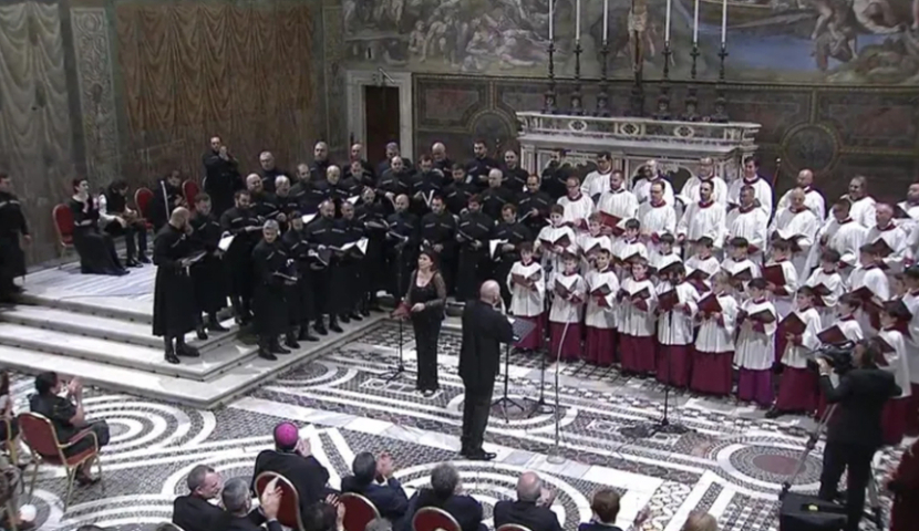  სამების საკათედრო ტაძრის გუნდმა ვატიკანში, სიქსტის კაპელაში, კონცერტი გამართა