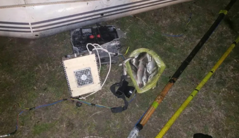 თევზჭერისთვის განკუთვნილი უკანონო იარაღის შენახვისთვის დაჯარიმდებით