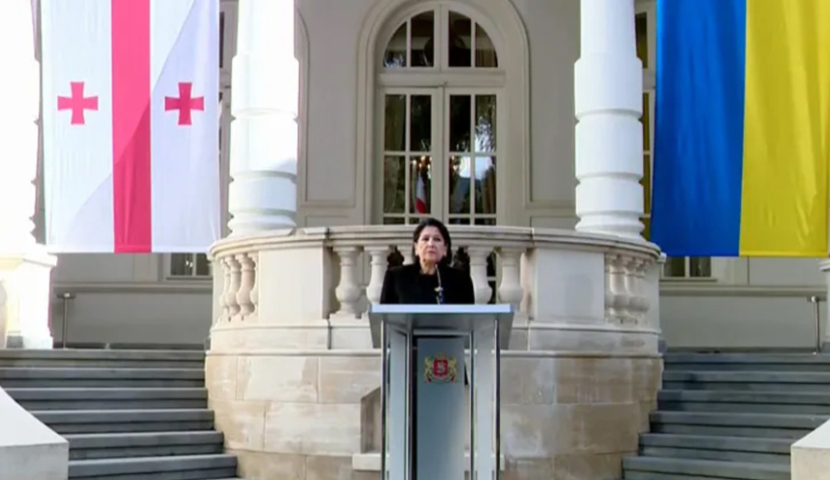 არა სადღაც შუაში, არა გაუგებრობაში, არამედ ჩვენ ერთ მხარეს ვდგავართ, უკრაინის მხარეს! - ზურაბიშვილი