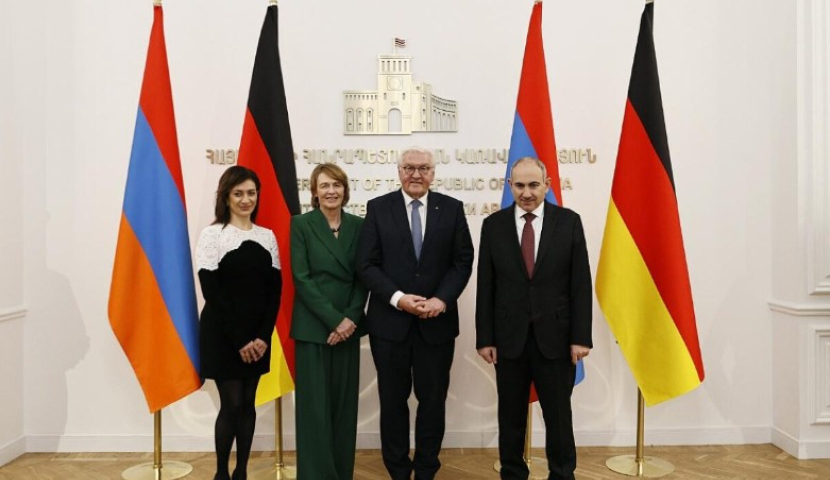 გერმანიის პრეზიდენტი სომხეთში ჩავიდა