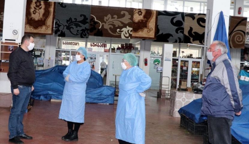 ახალციხის ბაზრის დეზინფექცია ჩატარდა