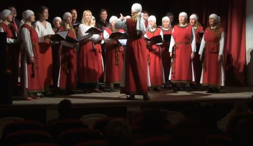  ქართულ ენაზე შესრულებული "სულიკო"-ბორჯომმა ესტონურ ფოლკლორულ გუნდს უმასპინძლა (ვიდეო)