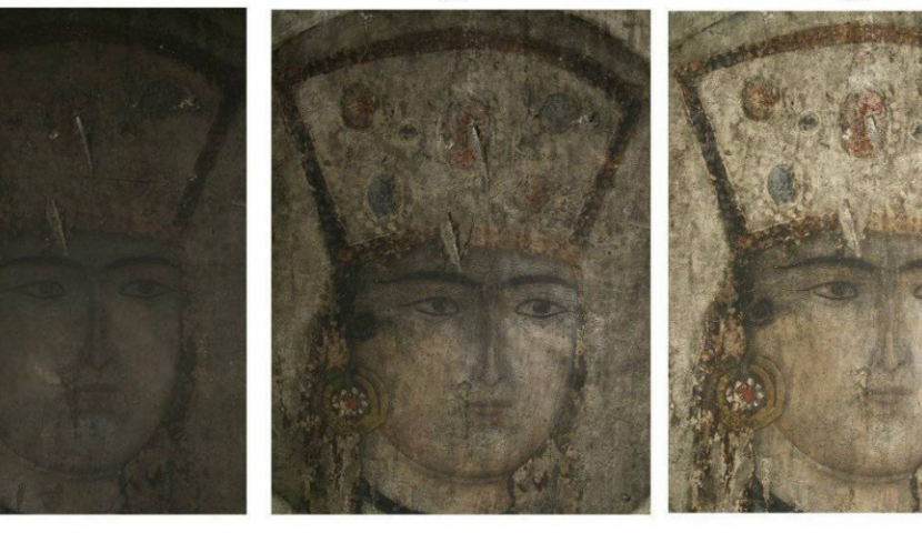 თამარ მეფის ფრესკა პირვანდელ სახეს იბრუნებს 