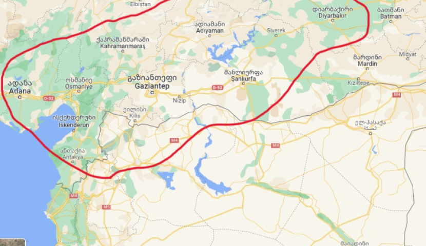 თურქეთ-სირიის საზღვართან 6,3 მაგნიტუდის სიმძლავრის მიწისძვრა მოხდა