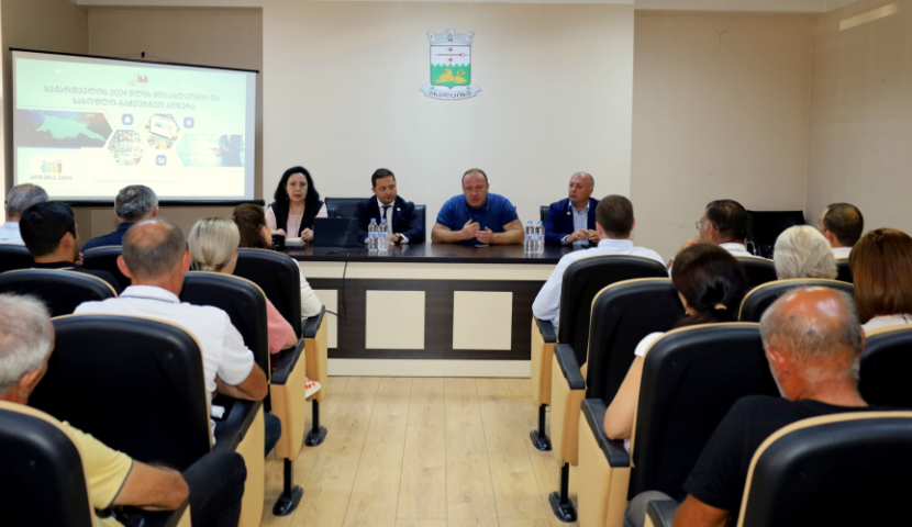 საქსტატის დირექტორმა ახალციხეში შეხვედრა გამართა