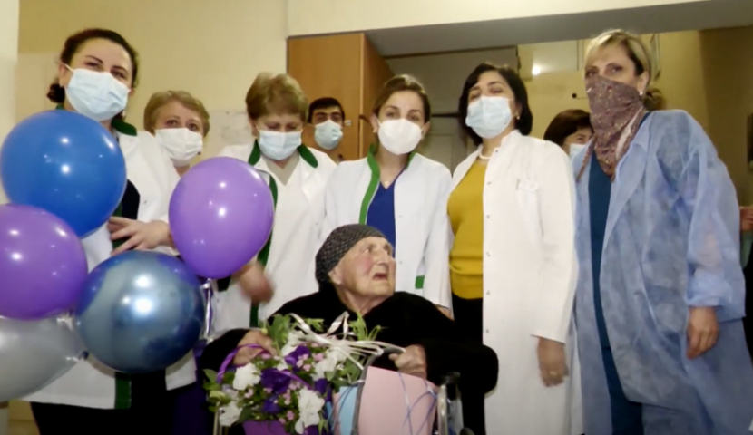 ახალციხეში, კორონავირუსისგან 105 წლის პაციენტი გამოჯანმრთელდა