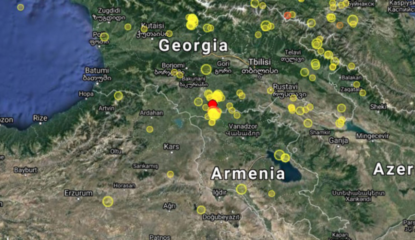 გასულ ღამით, საქართველოში მიწისძვრა 7-ჯერ მოხდა