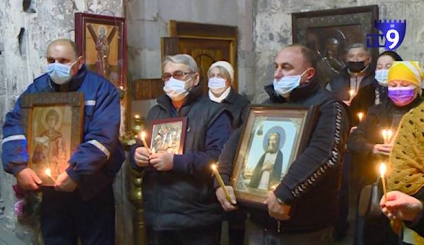 ჭულევის მონასტერში  სააღდგომო ლიტურგია აღევლინა