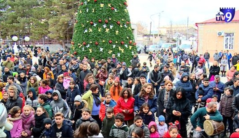 ახალი წლის მთავარი ღონისძიება ახალციხის ცენტრალურ პარკში გაიმართა