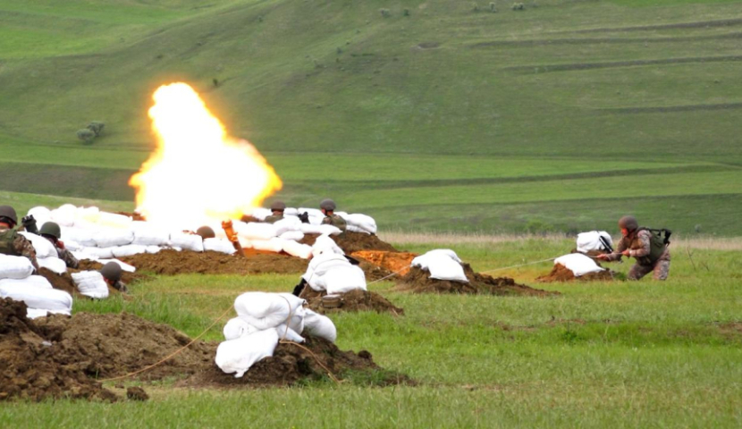 ორფოლოს პოლიგონზე საარტილერიო სწავლება გაიმართა