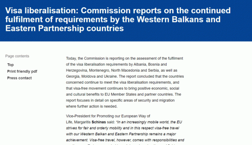 თავშესაფრის მაძიებელთა მთლიანი რიცხვი კვლავ შეშფოთების საგანია, განსაკუთრებით ალბანეთსა და საქართველოში -  ევროკომისია