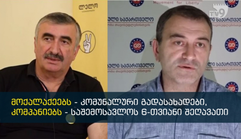 რა არ მოსწონს ოპოზიციას მთავრობის ანტიკრიზისულ გეგმაში?