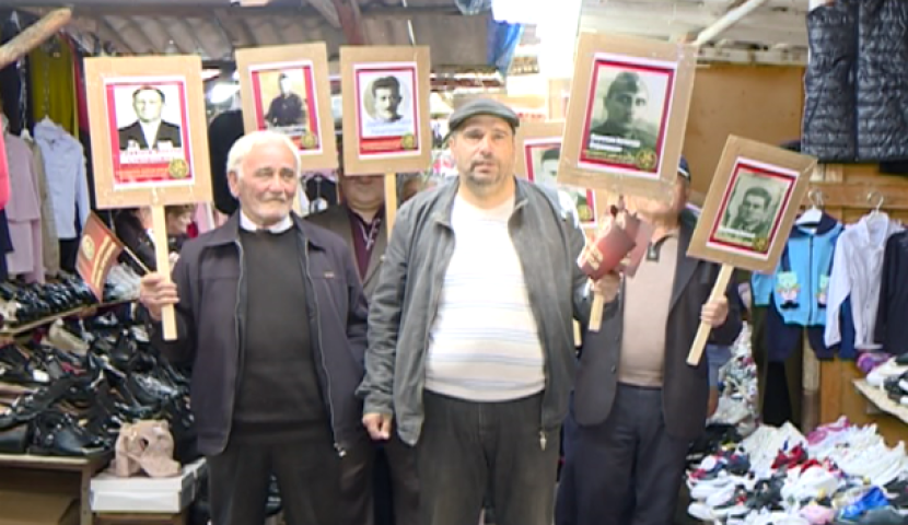 "უკვდავი პოლკის" მსვლელობა ვეტერანების და ხელისუფლების მონაწილეობით ახალქალაქში (ვიდეო)