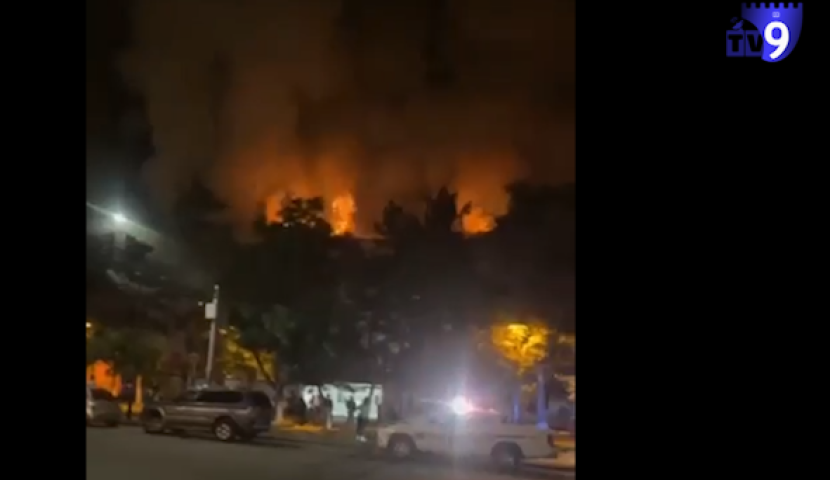 ახალციხეში ხუთსართულიანი კორპუსი იწვის