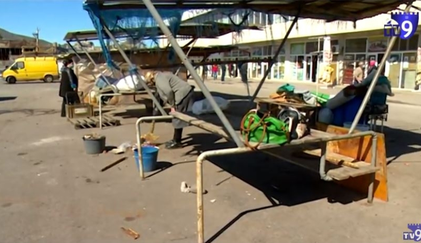 სამცხე-ჯავახეთში ორი ბაზარი დაიხურა (ვიდეო)